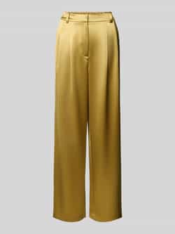 Herzensangelegenheit Broek met wijde pijpen en plooien