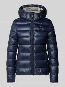 Blauer Usa Gewatteerd jack met labelbadge