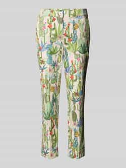 Marc Cain Regular fit broek in all-over look