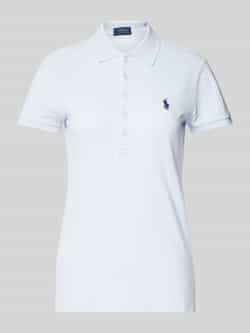 Polo Ralph Lauren Slim fit poloshirt met labelstitching model 'JULIE'