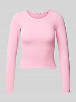 Tommy Jeans Shirt met lange mouwen en strikdetail