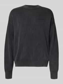 Pegador Oversized gebreide pullover met logo en ronde hals
