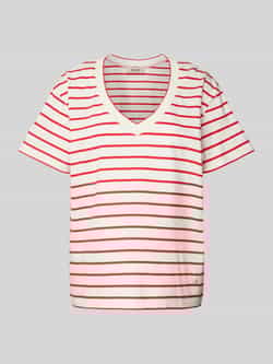 MOS MOSH T-shirt met V-hals model 'NANI'