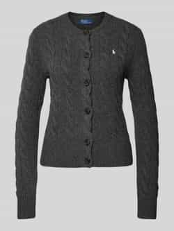 Polo Ralph Lauren Grijze Wol Kasjmier Langemouwencardigan Gray Dames