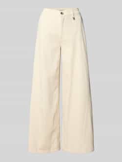 MOS MOSH Wide leg jeans met applicatie model 'Vincent Clay'