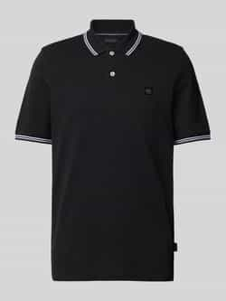 Bugatti Poloshirt met contrastgarnering