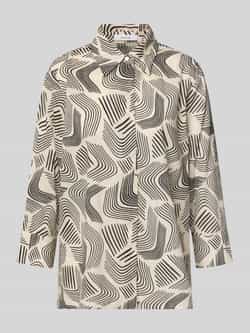 Opus Regular fit blouse van viscose met blinde knoopsluiting