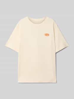jack & jones T-shirt met labelstitching model 'TAVIRA'