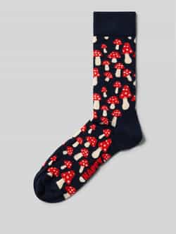 Happy Socks Sokken met motiefstitching model 'Mushroom'