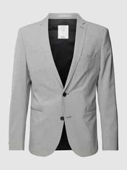 S.Oliver BLACK LABEL 2-knoops colbert van viscosemix met reverskraag model 'Ultimate'