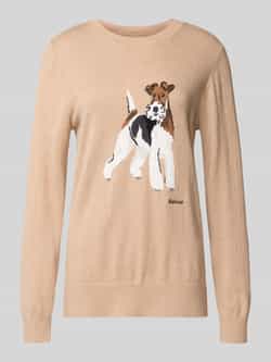 Barbour Regular fit gebreide pullover van een mix van katoen en kasjmier