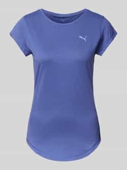 PUMA PERFORMANCE T-shirt met logoprint model 'Cloudspun Heather'
