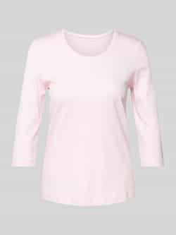 Christian Berg Woman T-shirt met 3 4-mouwen in effen design