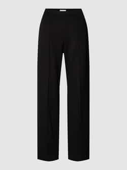 Christian Berg Woman Regular fit broek met effen design en persplooi