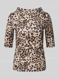 Marc Cain Regular fit T-shirt met all-over dierenprint