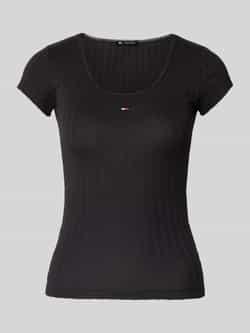 Tommy Jeans Slim fit shirt met ribstructuur