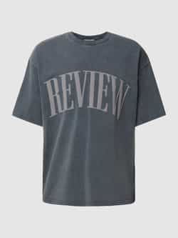 REVIEW Oversized T-shirt met labelprint