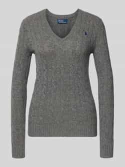 Polo Ralph Lauren Shirt met lange mouwen in gebreide look met kasjmier model 'KIMBERLY'