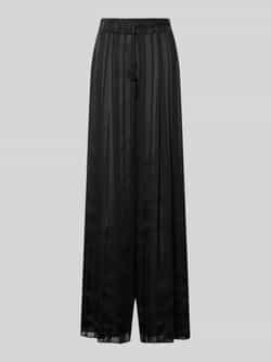 Marc Cain Wide fit stoffen broek met platte plooien