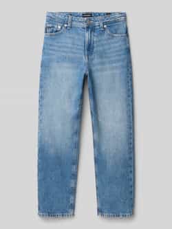 JACK & JONES JUNIOR relaxed high waist loose fit jeans medium blue denim