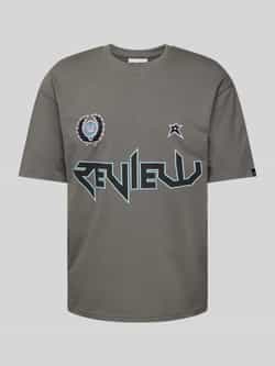 REVIEW T-shirt met labelprint