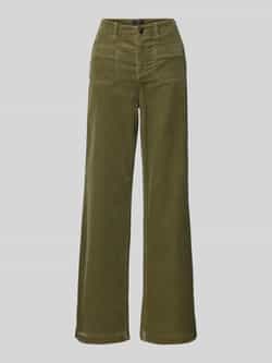 Gardeur Wide leg corduroy broek met achterzakken model 'Feliza'