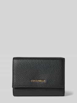 Coccinelle Portemonnee met labeldetail model 'METALLIC SOFT'