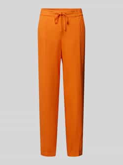 S.Oliver RED LABEL Tapered fit stoffen broek met tunnelkoord
