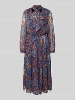 Lauren Ralph Lauren Midi-jurk met strik model 'RADHEYA'