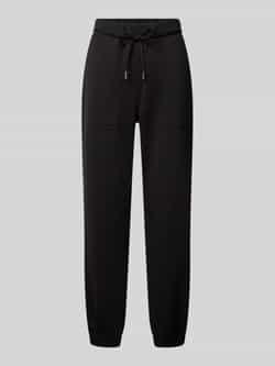 Tom Tailor Denim Korte joggingbroek met viscose en elastische boordjes