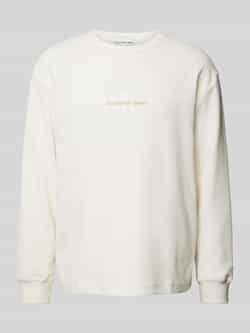 Calvin Klein Jeans Katoenen Heren Sweatshirt Herfst Winter Collectie Beige Heren
