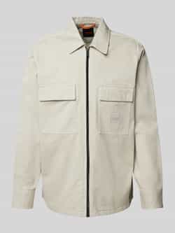 Boss Orange Overhemdjack met ritssluiting model 'Lovel'