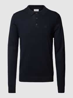 Lindbergh Gebreide pullover met korte knoopsluiting