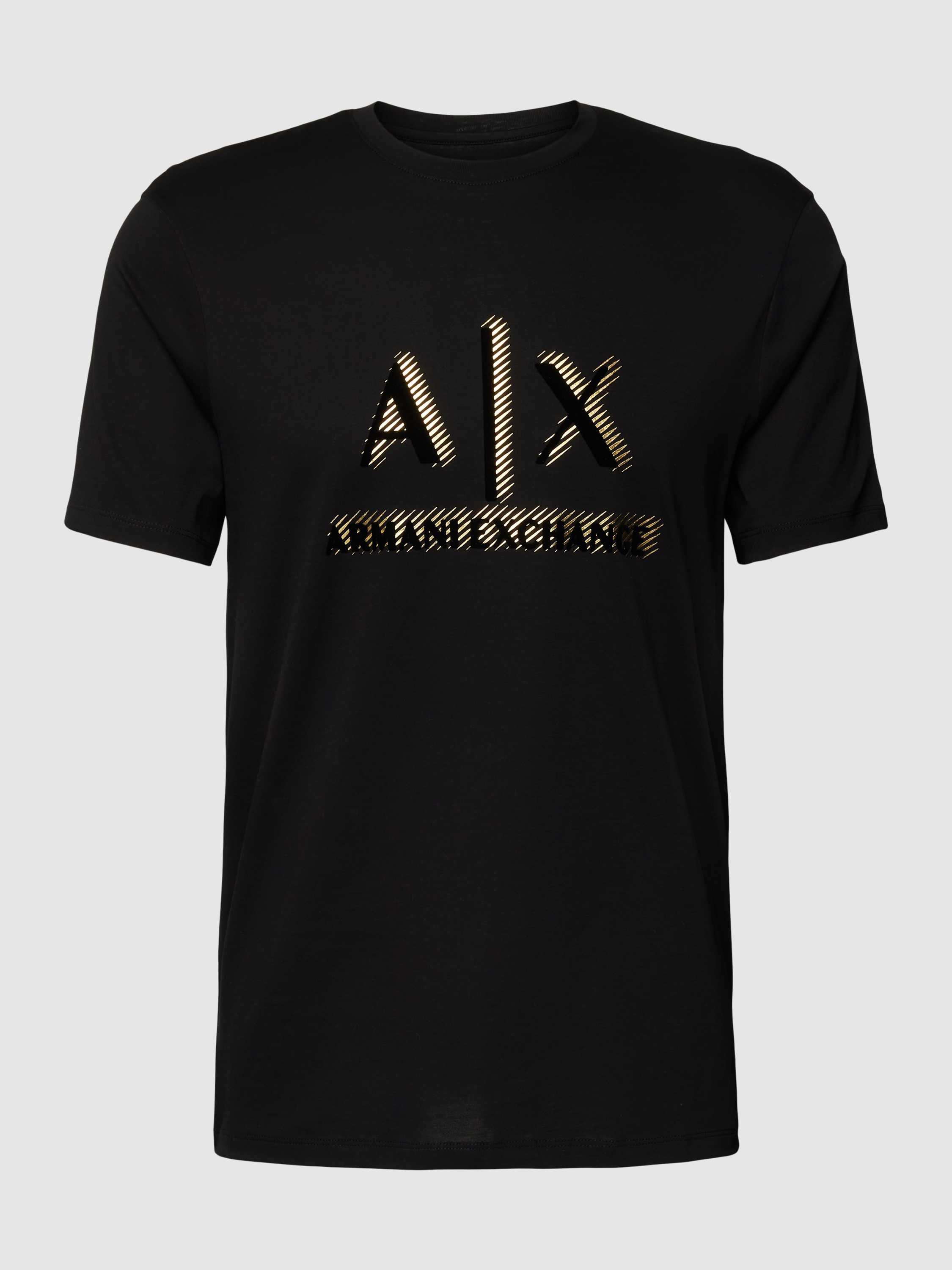 Armani Exchange T-shirt met labelopschrift
