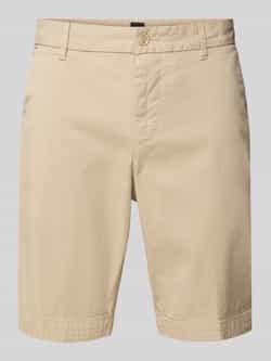 Boss Slim fit korte broek met riemlussen model 'Slice'