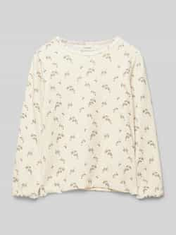 LIL' ATELIER Meisjes Tops & T-shirts Nmfgio Bim Ls Slim Top Lil Beige