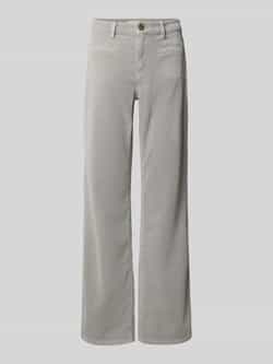 OPUS PANTS Flared fit corduroy broek met klepzakken model 'Melly'