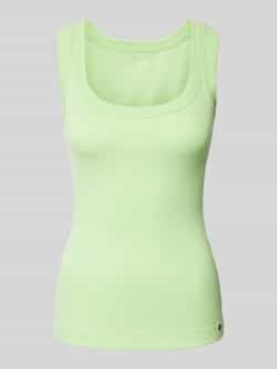 Marc Cain Tanktop in effen design met labeldetail