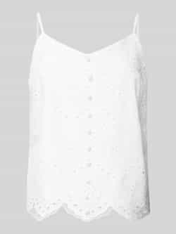 Pieces Regular fit blousetop van puur katoen model 'VILDE'