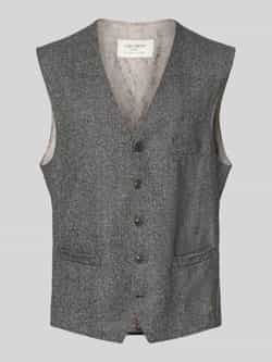 Carl gross Wollen gilet met zijde model 'Wilson'