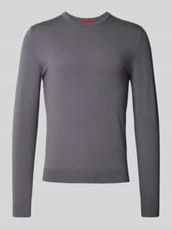 HUGO Gebreide pullover met ronde hals model 'San Cody'