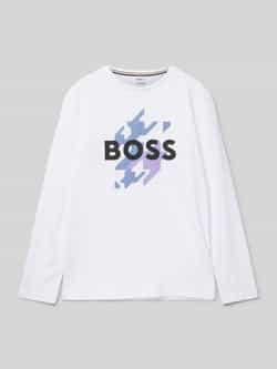 Boss Shirt met lange mouwen en labelprint