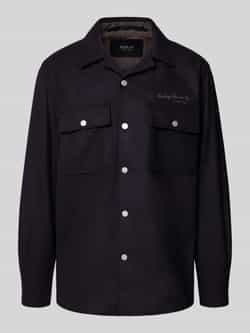 Replay Regular fit overhemdjack met lanawol