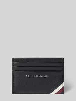 Tommy Hilfiger Leren pasjeshouder met labelopschrift