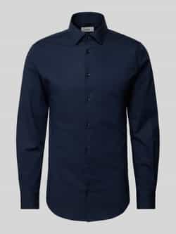 S.Oliver BLACK LABEL Shaped fit zakelijk overhemd van katoenstretch
