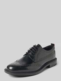HUGO Veterschoenen van echt leer