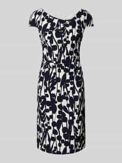Vera Mont Knielange cocktailjurk met all-over motief