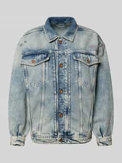 Mustang Relaxed fit jeansjack in used-look model 'Arcata Boyfriend'