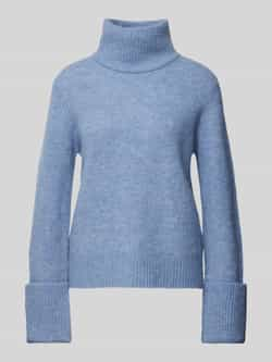 Selected Femme Gebreide pullover met opstaande kraag model 'SIA'