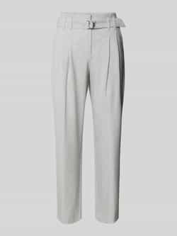 RAFFAELLO ROSSI Regular fit bandplooibroek met verkort model 'NICOLE'